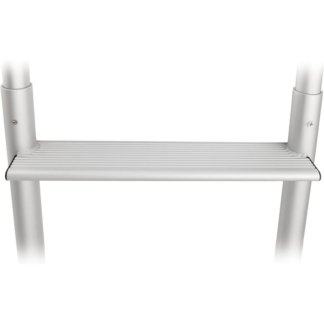 RecPro 5 Step Aluminum Marine Grade Dock and Pier Ladder, Silver (Open Box)