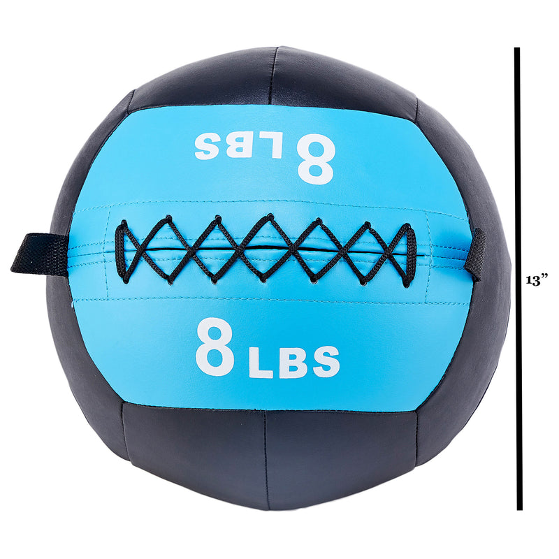 Signature Fitness Weighted Medicine Wall Ball Full Body Workout Equipment, 8 lb