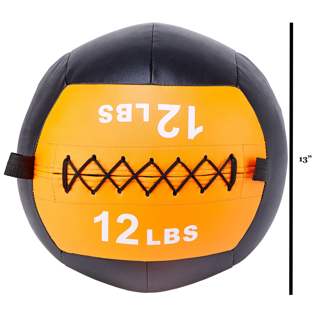 Signature Fitness Medicine Ball Full Body Workout Equipment, 12 lb (Open Box)