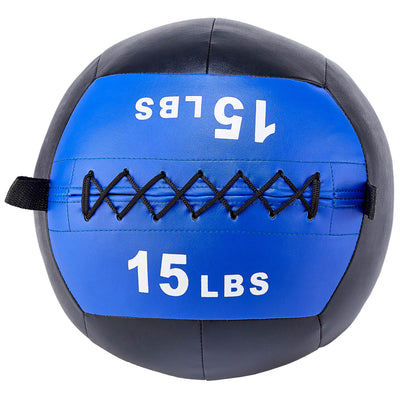 Signature Fitness Weighted Medicine Wall Ball Full Body Workout, 15 lb (Used) - VMInnovations