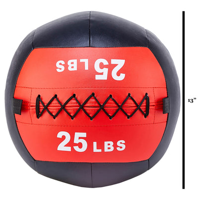 Signature Fitness Weighted Medicine Wall Ball Full Body Workout, 25lb (Open Box) - VMInnovations