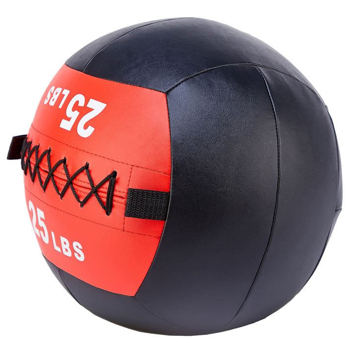 Signature Fitness Weighted Medicine Wall Ball Full Body Workout, 25lb (Open Box)