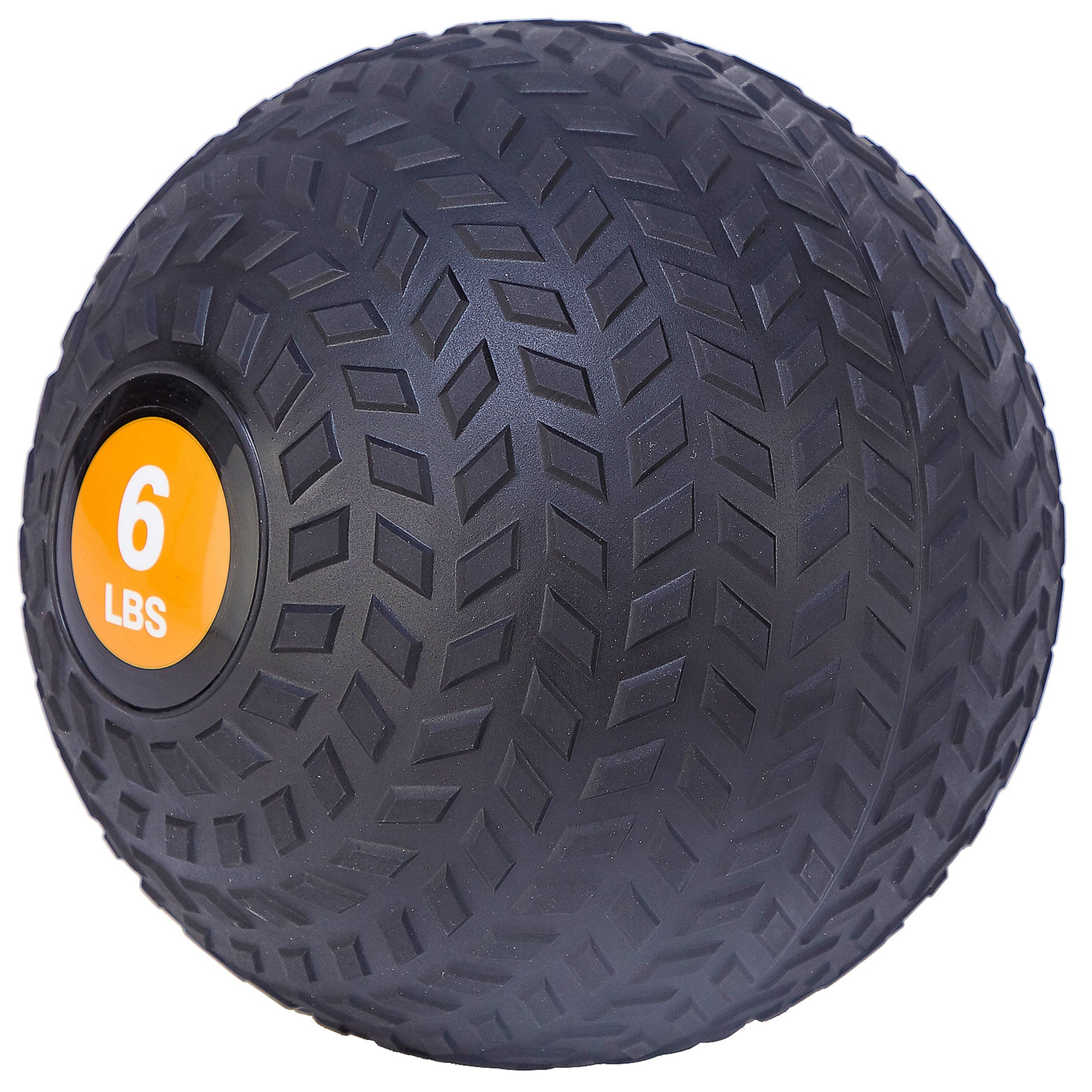 Signature Weighted Slam Ball Full Body Workout Equipment, 6lb, Black (Open Box) - VMInnovations