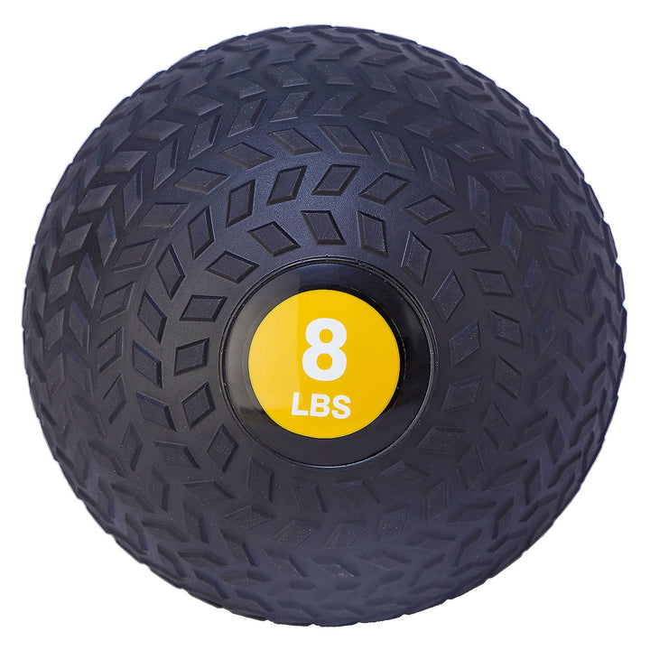 Signature Weighted Slam Ball Full Body Workout Equipment, 8lb, Black (Open Box)