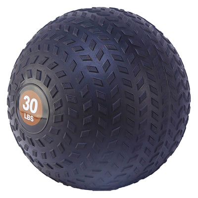 Signature Fitness Weighted Slam Ball Full Body Workout Equipment, 30 lb, Black