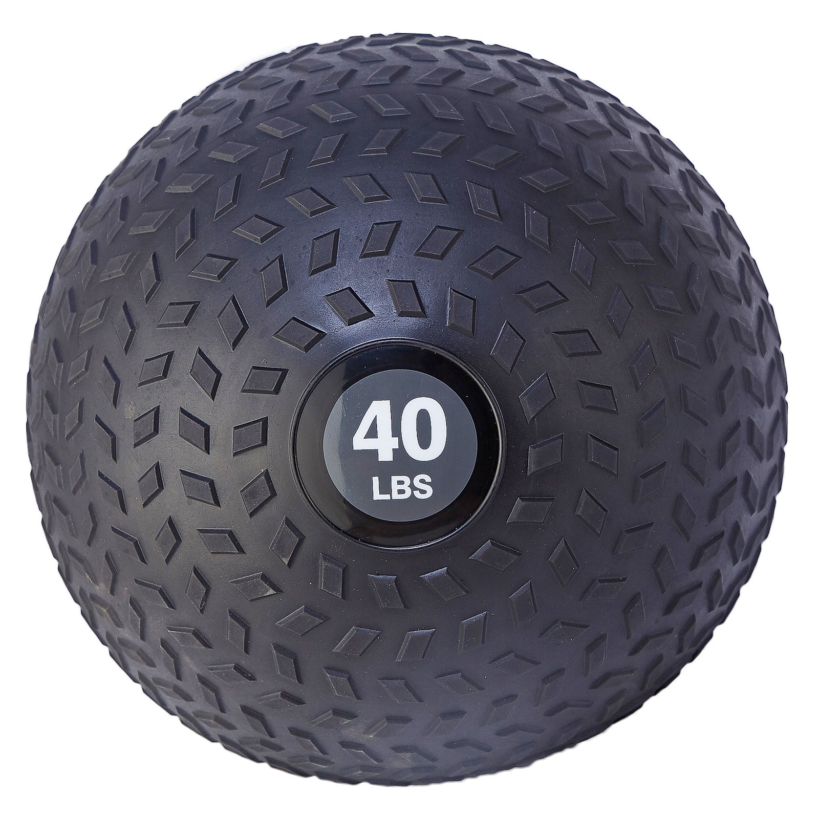 Signature Weighted Slam Ball Full Body Workout Equipment, 40 lb, Black(Open Box) - VMInnovations