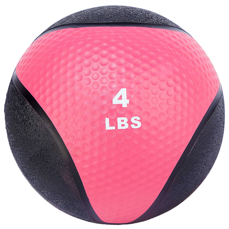 Signature Fitness Weighted Medicine Ball Full Body Workout Equipment, 4 Pound