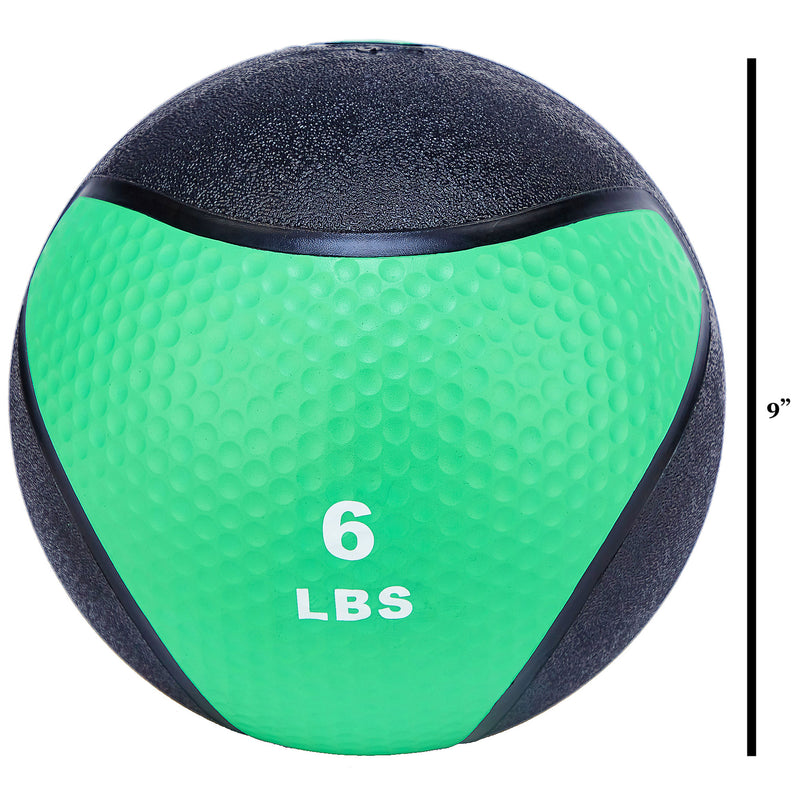 Signature Fitness Weighted Medicine Ball Full Body Workout Equipment, 6 Pound
