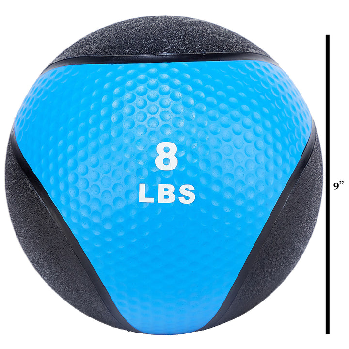 Signature Fitness Medicine Ball Full Body Workout Equipment, 8lb (Open Box)