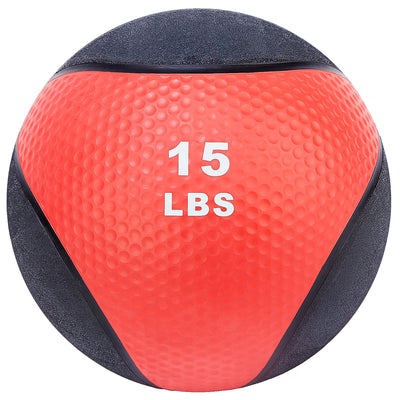 Signature Fitness Weighted Medicine Ball Full Body Workout Equipment, 15lb(Used) - VMInnovations