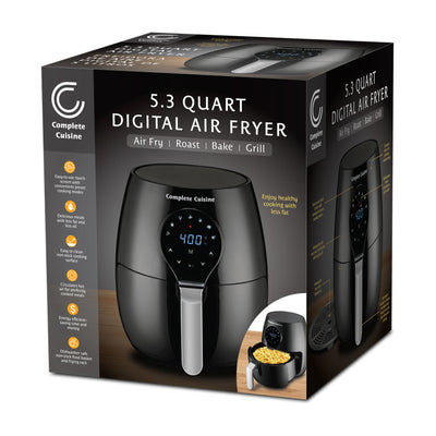 Complete Cuisine CC-5300-DG-AF 5.3-Quart Digital Air Fryer (Open Box)