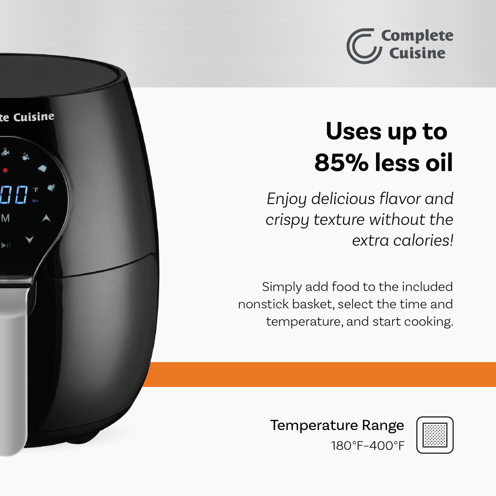Complete Cuisine CC-5300-DG-AF 5.3-Quart Digital Air Fryer - VMInnovations