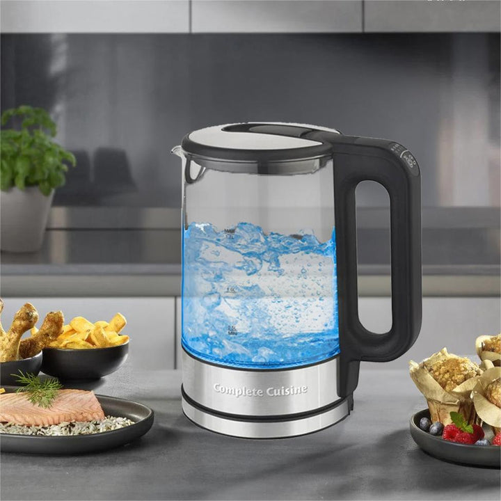 Complete Cuisine Electric Kettle w/Temp Control, 1.7 Liters (Open Box)