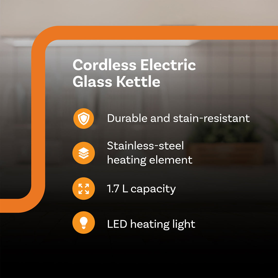Complete Cuisine CC-EK-1000 Standard Electric Tea Kettle, 1.7 Liters