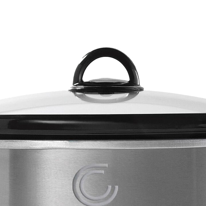 Complete Cuisine CC-SL-6000-SS 6-Quart Stainless-Steel Slow Cooker (Open Box)
