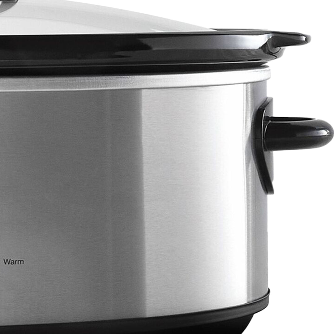 Complete Cuisine CC-SL-6000-SS 6-Quart Oval Stainless-Steel Slow Cooker