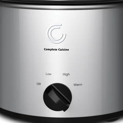Complete Cuisine CC-1500-SL 1 1/2-Quart Round Stainless-Steel Slow Cooker