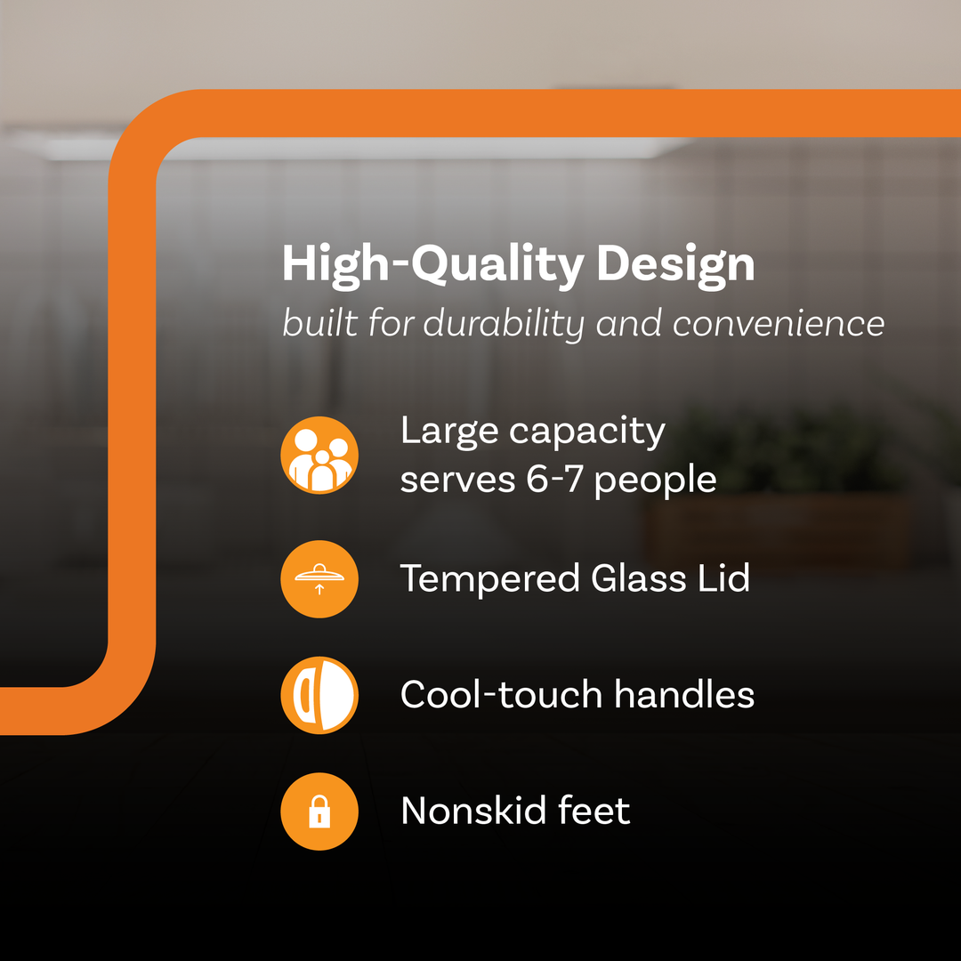 Complete Cuisine CC-6200-SS-PG 6-Quart Programmable Slow Cooker