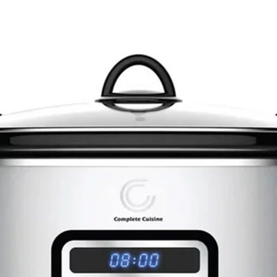 Complete Cuisine CC-6300PG-SS Digital 6-Quart Oval Slow Cooker - VMInnovations
