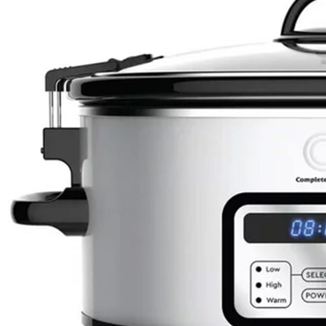 Complete Cuisine CC-6300PG-SS Digital 6-Quart Oval Slow Cooker