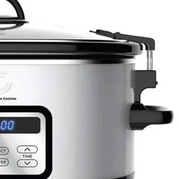 Complete Cuisine CC-6300PG-SS Digital 6-Quart Oval Slow Cooker