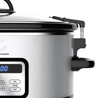 Complete Cuisine CC-6300PG-SS Digital 6-Quart Oval Slow Cooker - VMInnovations