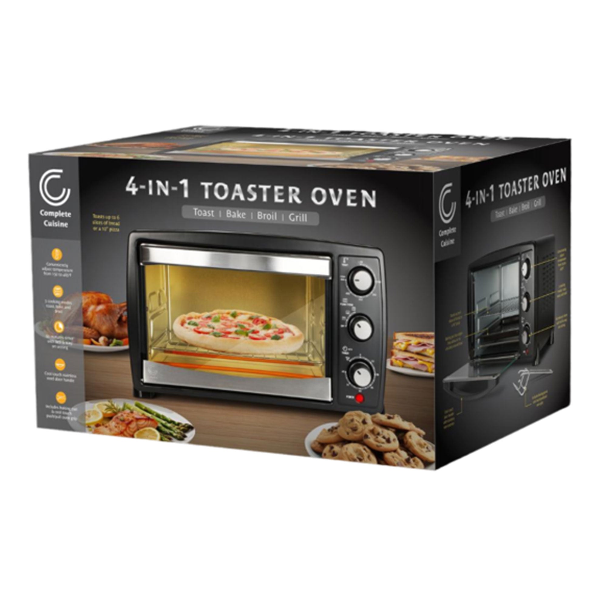 Complete Cuisine CC-TST6000 20-Liter Toaster Oven for Baking and Broiling - VMInnovations