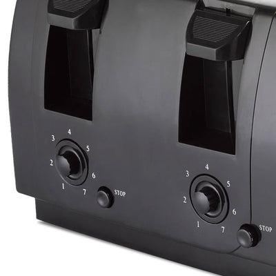 Complete Cuisine 4-Slice Toaster, 1300W Electric Toaster w/4 Slots (Open Box)