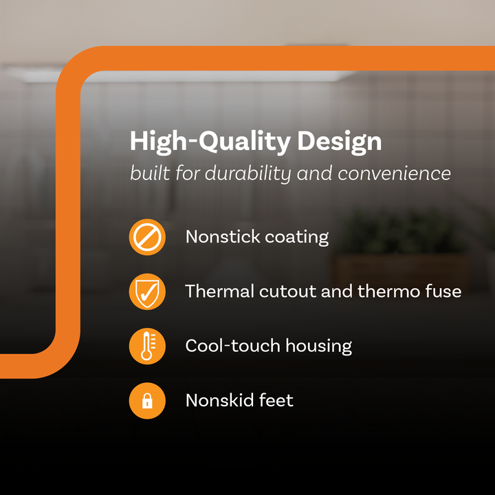 Complete Cuisine CC-PN1200 Nonstick Panini Maker Sandwich Press - VMInnovations