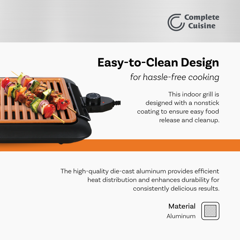 Complete Cuisine CC-SG2200 Smokeless Electric Grill