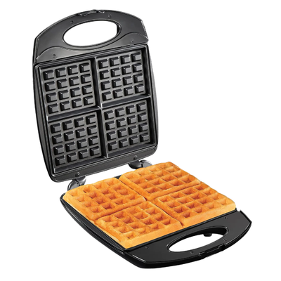 Complete Cuisine CC-WF4400-BK 4-Slice Electric Waffle Maker, Black (Open Box) - VMInnovations