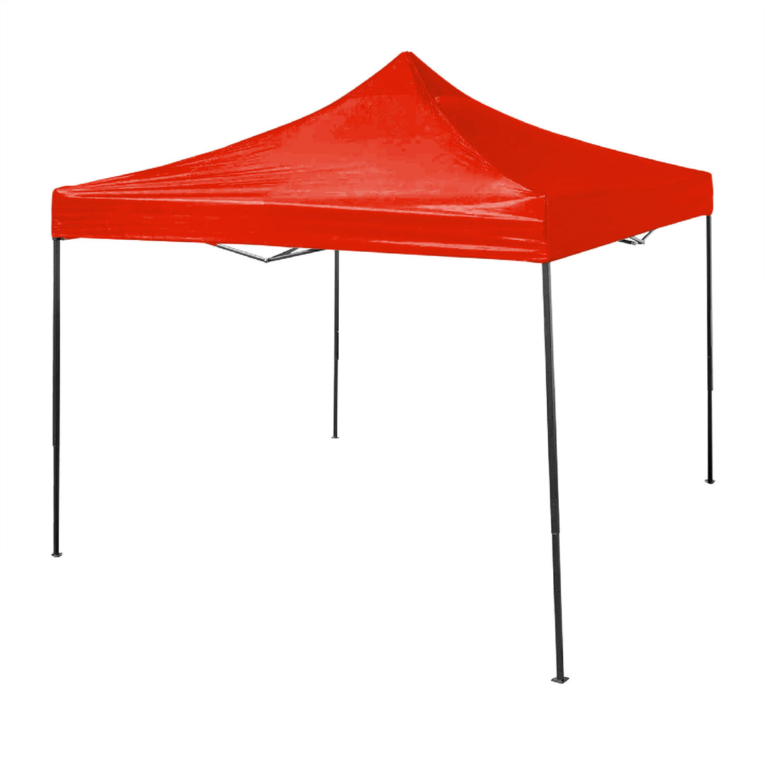 Trappers Peak 10-by-10-Foot Folding Pop-Up Canopy, Red