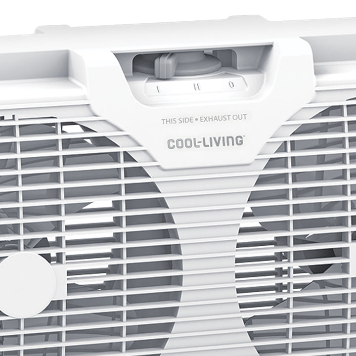 Cool-Living 9-Inch 2-Speed Portable Twin Window Fan with Carry Handle - VMInnovations