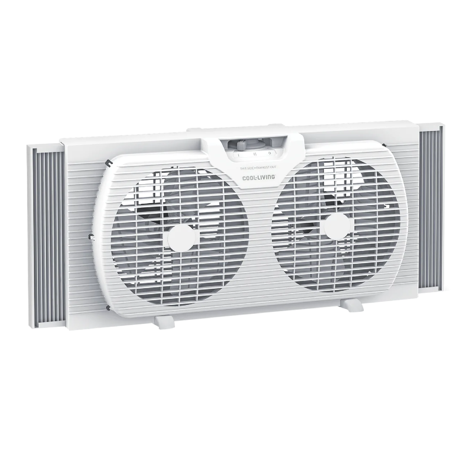 Cool-Living 9-Inch 2-Speed Portable Twin Window Fan with Carry Handle - VMInnovations