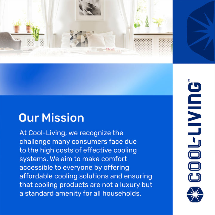 Cool Living 12-Inch 3-Speed Oscillating Table Fan, Standing Fan (Open Box) - VMInnovations