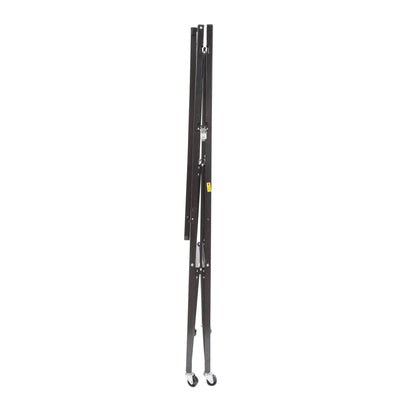 Origami R5 Foldable 4 Tier Storage Rack w/ Wheels, Black, Certified Refurbished - VMInnovations
