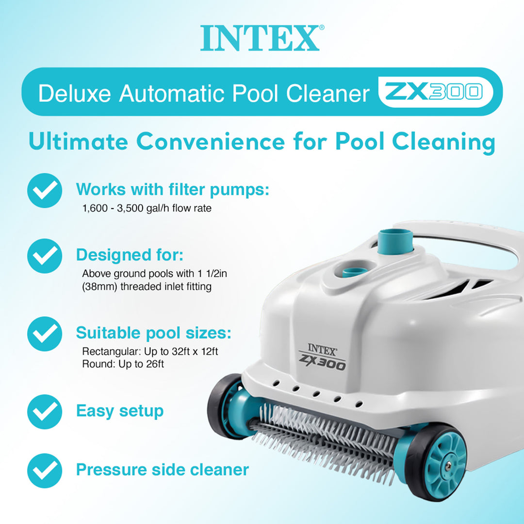 Intex Rectangular Ultra XTR Frame Swimming Pool w/ Pump & Robot Vacuum Cleaner