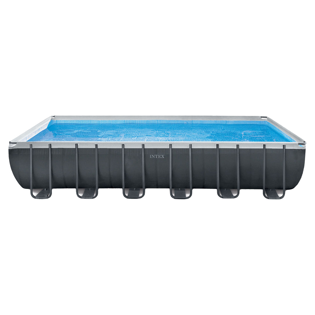 Intex Rectangular Ultra XTR Frame Swimming Pool w/ Pump & Robot Vacuum Cleaner