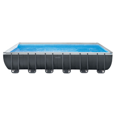 Intex Rectangular Ultra XTR Frame Swimming Pool w/ Pump & Robot Vacuum Cleaner