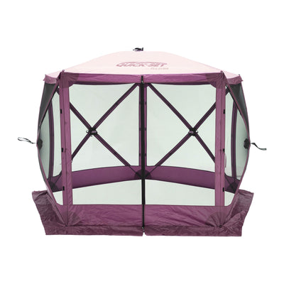 CLAM Quick Set Venture 9x9 Ft Shelter + CLAM Quick Set Tent, Plum (2 Pack) - VMInnovations