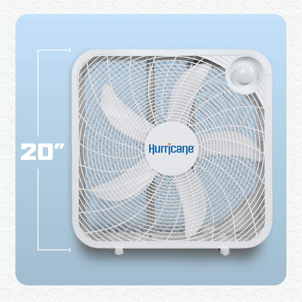Hurricane 20 In Classic Series Floor Box Fan w/3 Speed Settings (Damaged) - VMInnovations