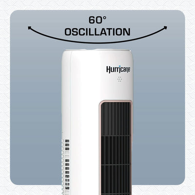 Hurricane 40 Inch Triple Action Air Enhancing Tower Fan & Aromatherapy Diffuser