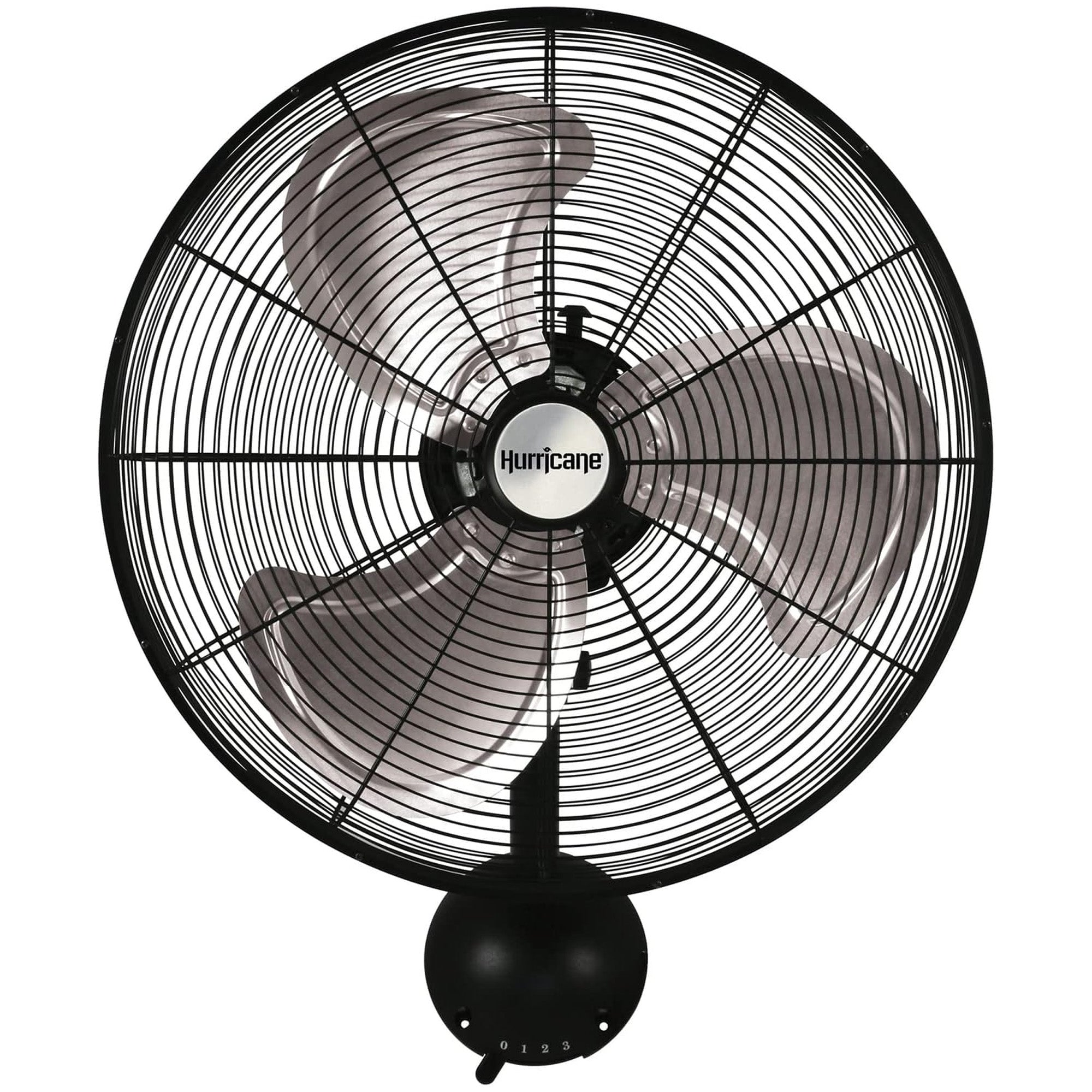 Hurricane 20" Pro Metal Wall Mount Heavy Duty Hydroponics Fan, Black (Open Box) - VMInnovations