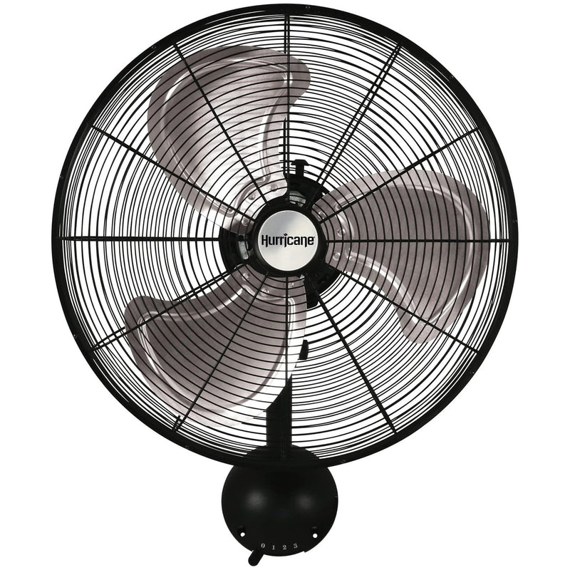 Hurricane 20" Pro Series Metal Wall Mount Hydroponics Fan, Black (Used)