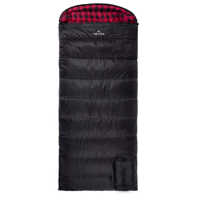 TETON Celsius XXL 0 Degree Right Zipper Sleeping Bag for Camping,Black(Open Box) - VMInnovations