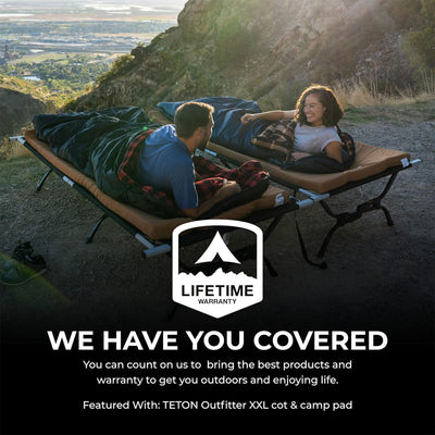 TETON Celsius XXL 0 Degree Right Zipper Sleeping Bag for Camping,Black(Open Box) - VMInnovations