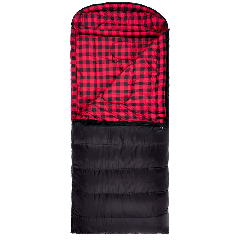 TETON Celsius XXL 0 Degree Right Zipper Sleeping Bag for Camping,Black(Open Box)