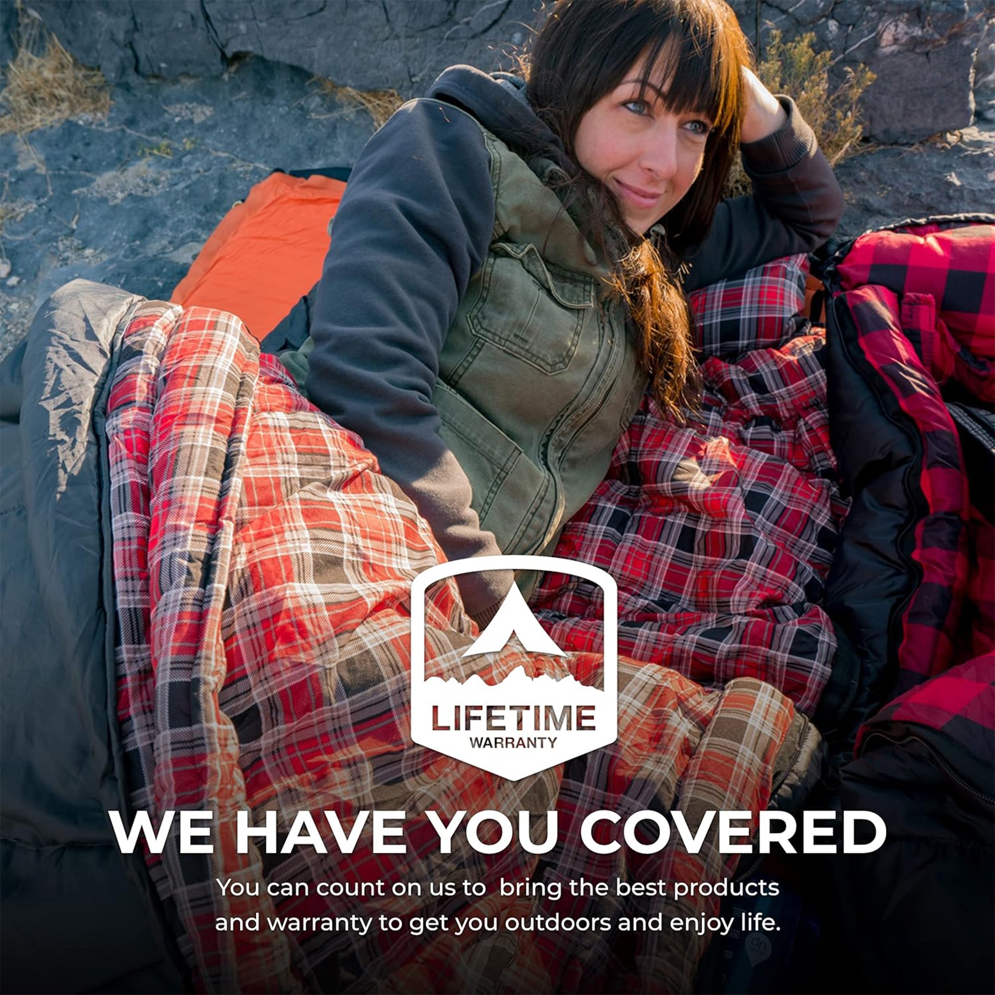 TETON Sports Celsius XXL 0 Degree Left Zipper Sleeping Bag for Camping, Gray - VMInnovations