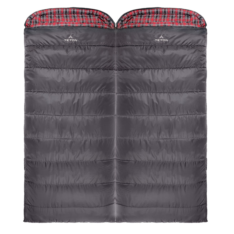 TETON Sports XXL 0 Degree Left Zipper Sleeping Bag for Camping, Gray (Used)