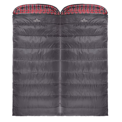 TETON Sports Celsius XXL 0 Degree Sleeping Bag for Camping, Gray (Open Box)